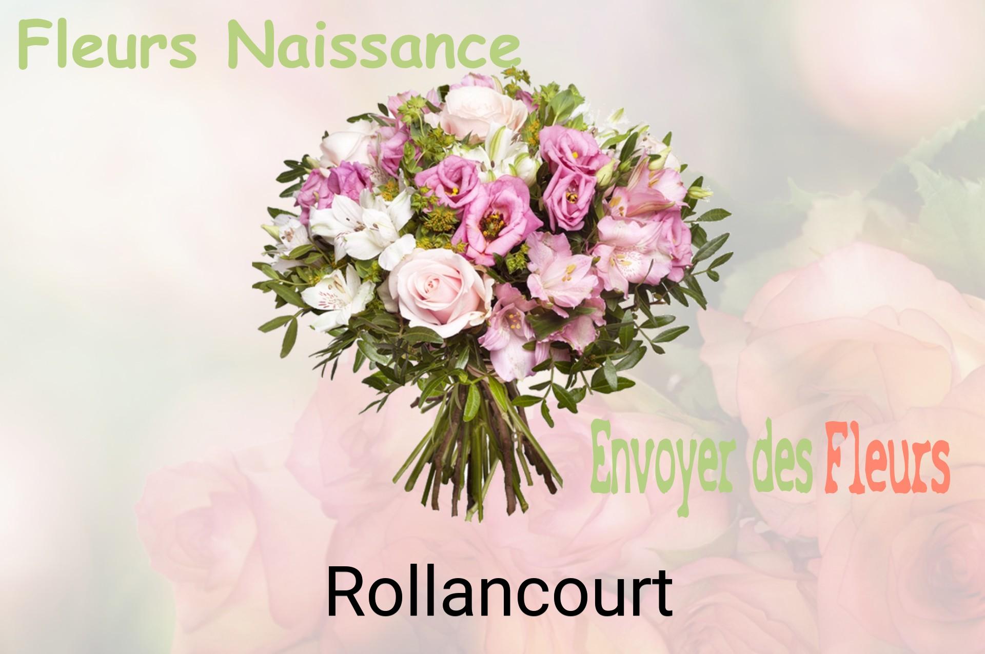 Bouquet de fleurs de naissance livré à Rollancourt